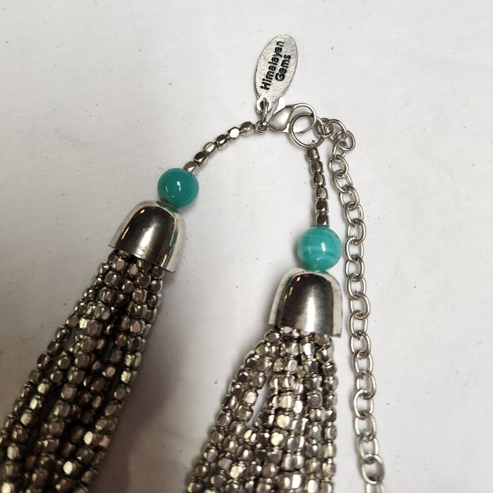 SEED BEAD NECKLACES, LOT OF 3, Himalayan gems, Fringe, Rope/Braid - Picture 3 of 12